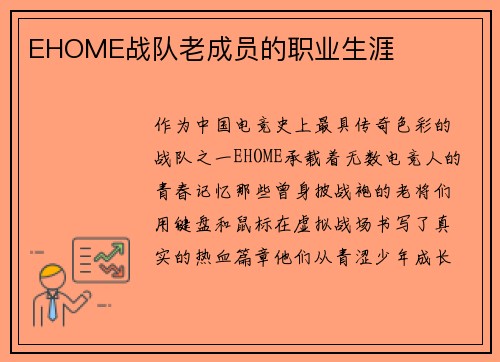 EHOME战队老成员的职业生涯